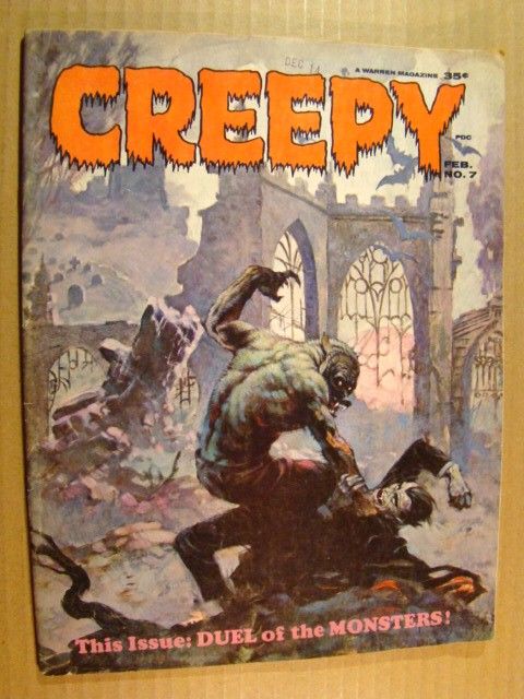 Creepy 7 Frazetta Crandall Morrow Art Horror Monster Eerie