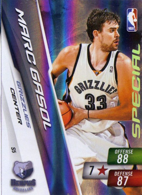 2010 11 Adrenalyn XL Special Foil Marc Gasol S5