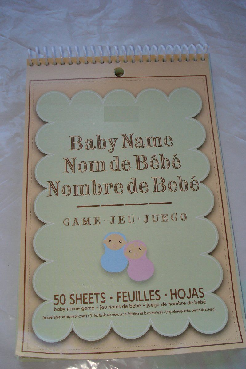 Baby Shower Game Baby Names Enough for 50 Players