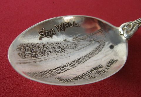 Ornate Sterling Sea Wall Galveston Texas Longhorn Cowboy Pride of The