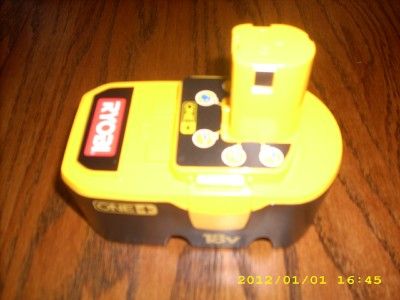 two 2 ryobi one+ 18v nicad batteries p100 new