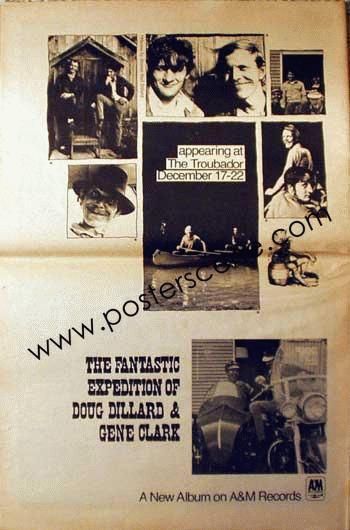 Gene Clark Doug Dillard Troubadour Concert Ad 1968