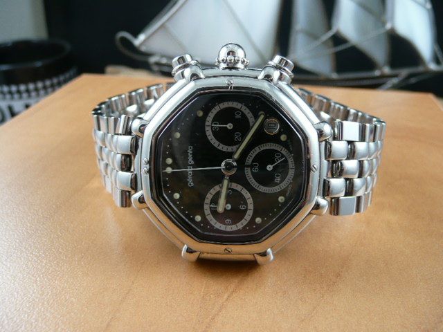 Gerald Genta Success Octagonal Chronograph Watch Great Price Unique