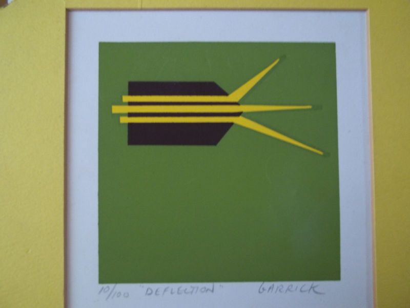 Lithograph Artist Garrick 10 of 100 Title Deflection