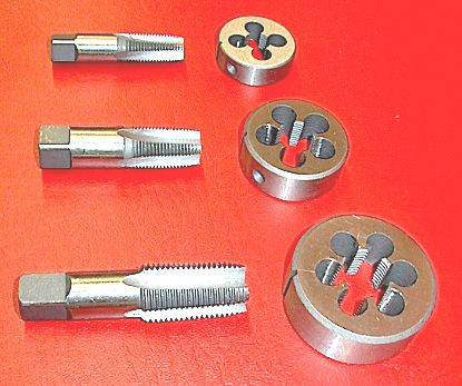 Pipe Tap and Die Set NPT Plumbing Heating Gas Fittings