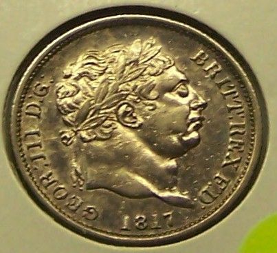 Great Britain 1817 Shilling Georgius III Nice AU