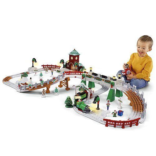 GeoTrax Christmas in Toytown RC Set Christmas Train Brand New NIB