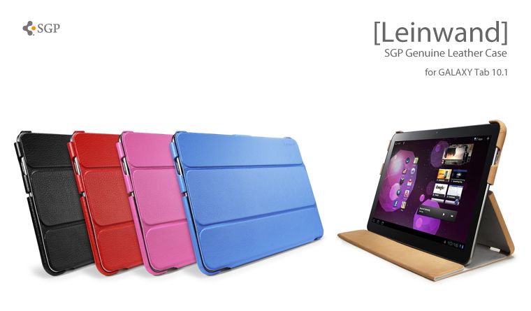 SAMSUNG GALAXY TAB 10.1 P7510 SGP LEINWAND LEATHER STAND CASE COVER