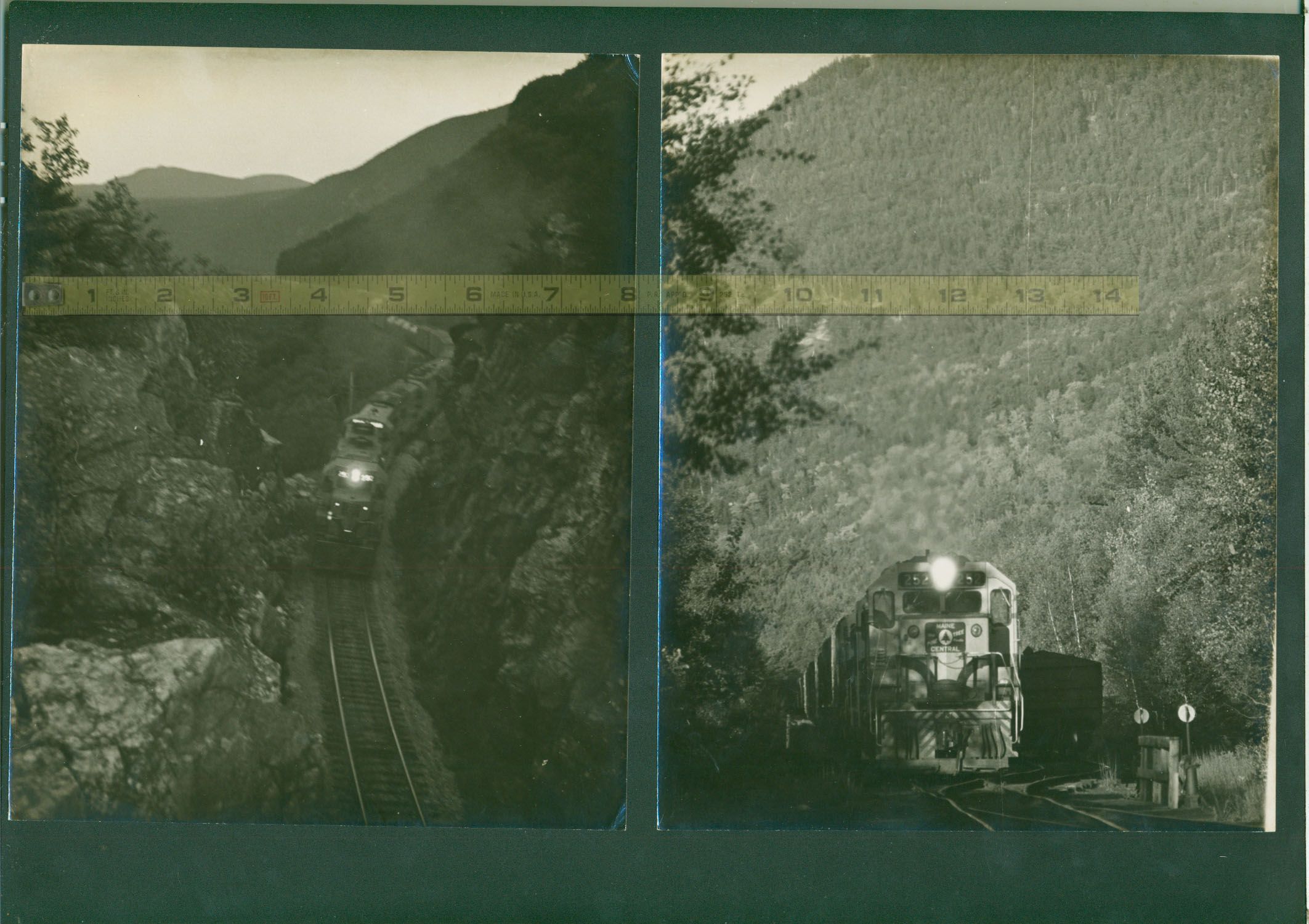 Maine Central 5 8x10 Gillman Vt Bartlett NH Crawford Notch 1975