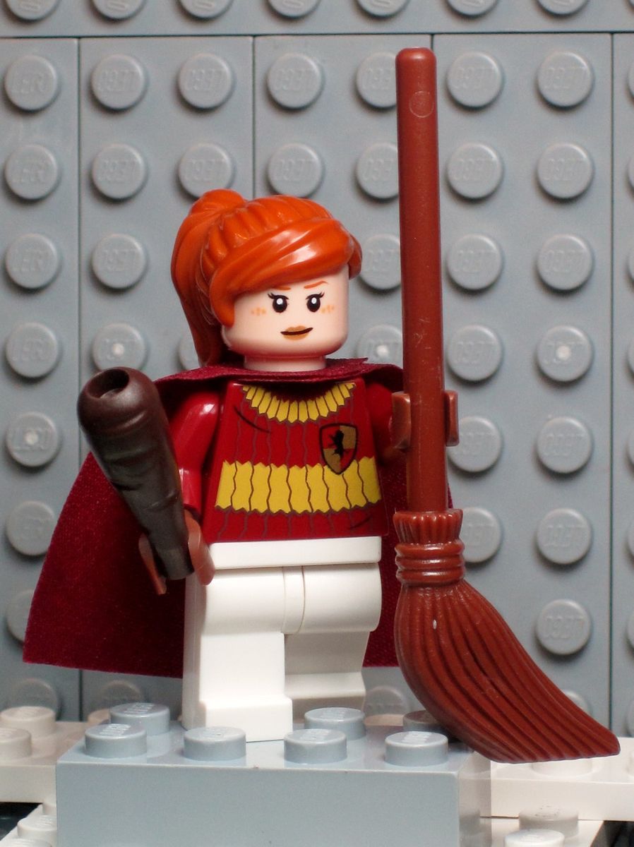 NEW Lego HARRY POTTER Minifigure ~ GINNY WEASLEY GRYFFINDOR QUIDDITCH