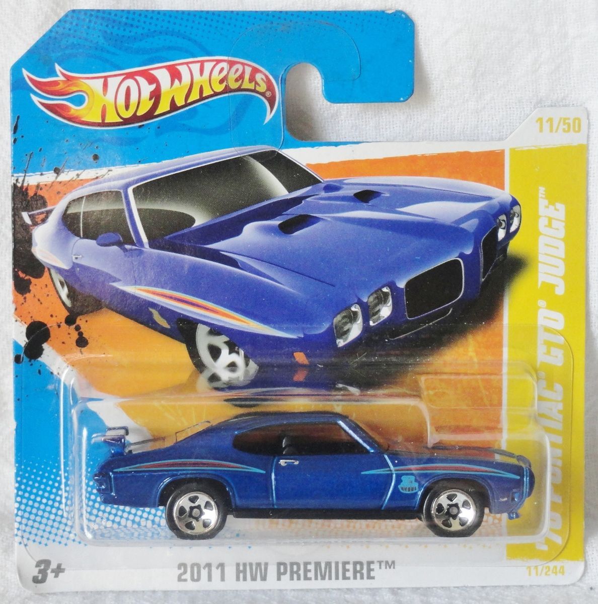 Hot Wheels 2011 HW Premiere 70 Pontiac GTO Judge Short Card