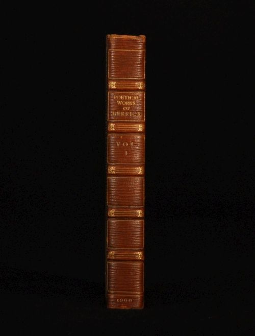 1900 Poetical Works of Robert Herrick Ed Saintsbury