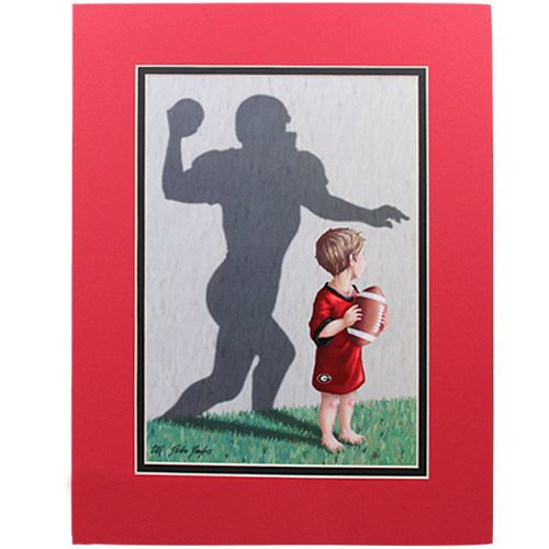 Georgia Bulldogs 11 x 14 Football Player Team Tots Picture