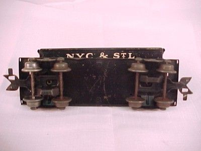 RARE Marx NKP 8 Wheel Side Dump Car NYC & St Louis   Nickel Plate   No