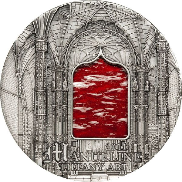 EK Silver Coin Tiffany Art 2011 Manueline