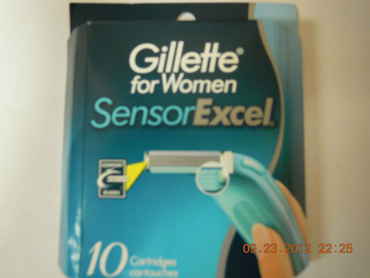 New SEALED Gillette Sensor Excel for Women 10 Count Cartridges