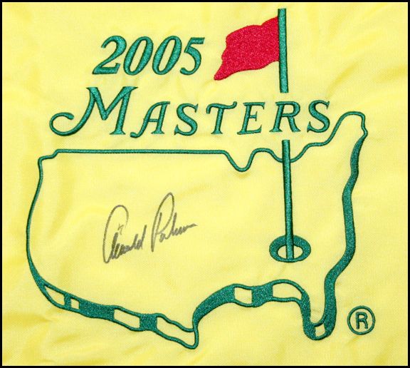  Auto 2005 Masters Golf Pin Flag PGA Tour Hall of Fame COA