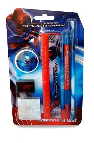 New Spiderman 4 The Amazing Blister Stationery Set Gift