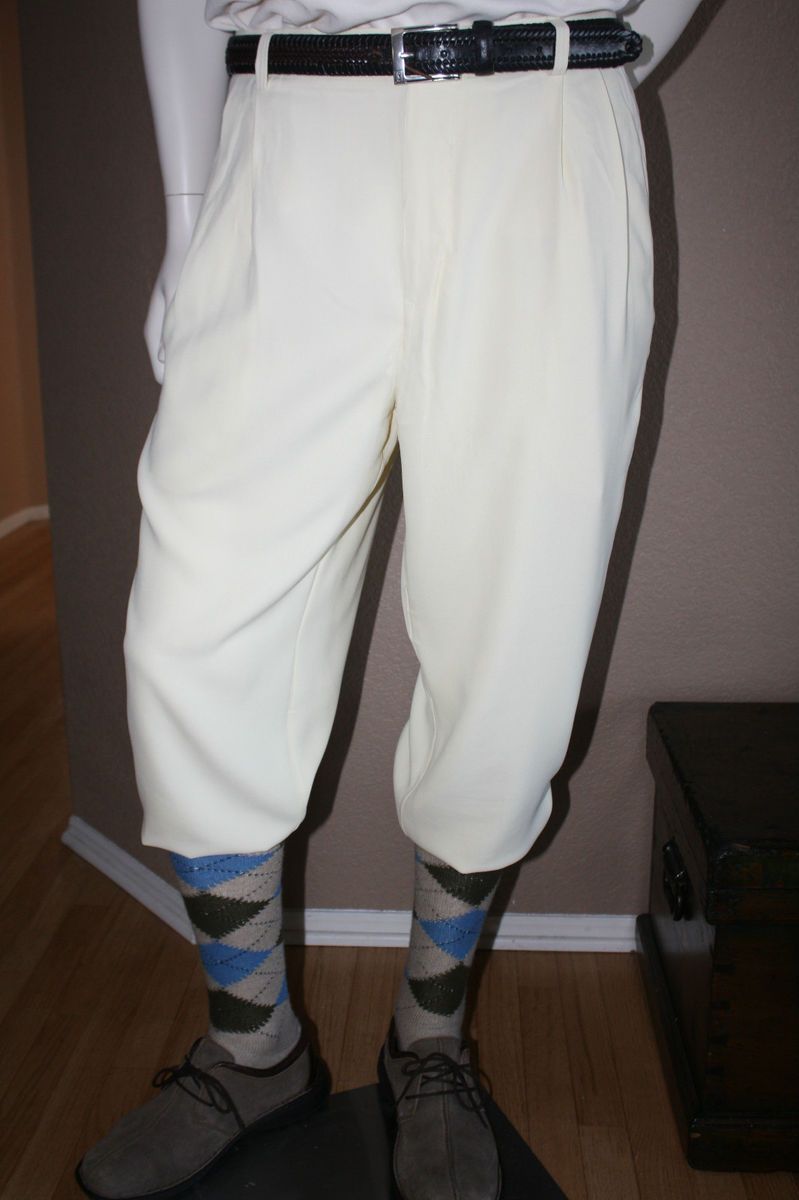 Mens Golf Pants Knickers Slacks Sz 34