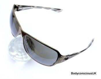 Womens Oakley Behave Sunglasses 05 315 Polished Black Chrome Warm Grey