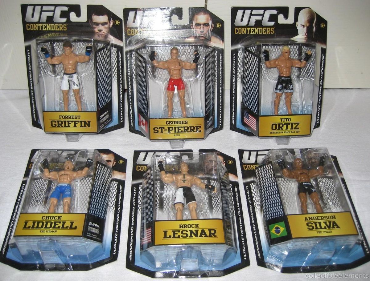 UFC CONTENDERS ANDERSON SILVA GEORGE ST PIERRE LIDDELL LESNAR ORTIZ