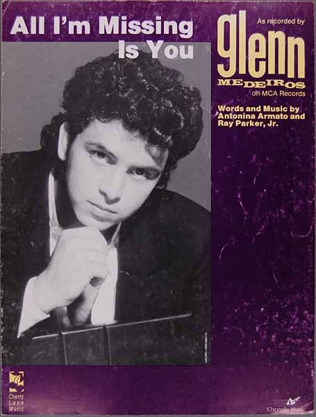 Glenn Medeiros Sheet Music All IM Missing Is You Antonia Armato Ray