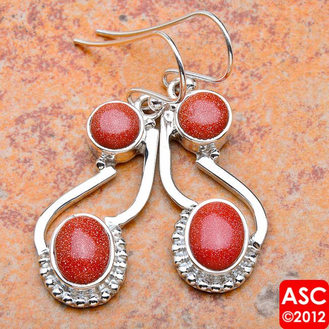 Goldstone 925 Silver Signature Earrings 1 5 8