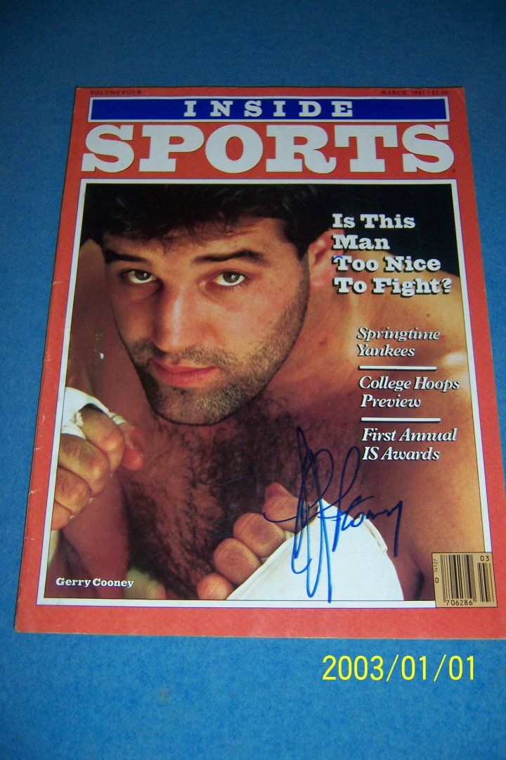 1982 Inside Sports Gerry Cooney vs Larry Holmes Signed Autographed