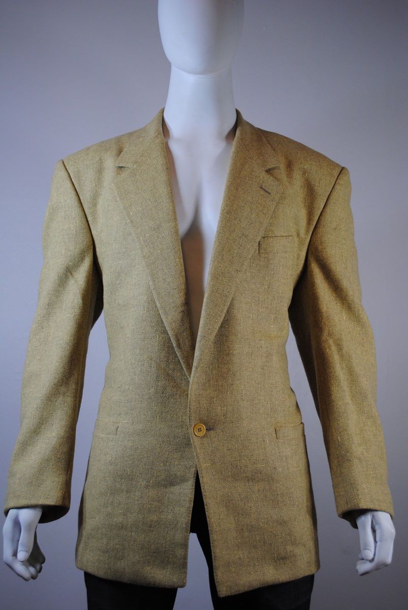 VTG Mens NEW GIANNI VERSACE Cashemere Camel Alpaca Balzer Sports Coat