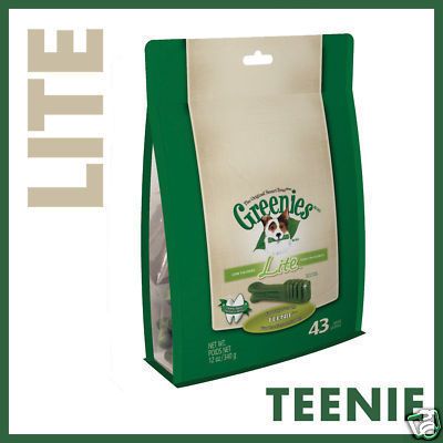 GREENIES 258 Count Lot Teenie LITE Dog Chews Dental Treats w Free Chew