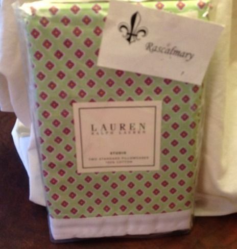 Ralph Lauren Studio Foulard Standard Pillowcases Greenvale New