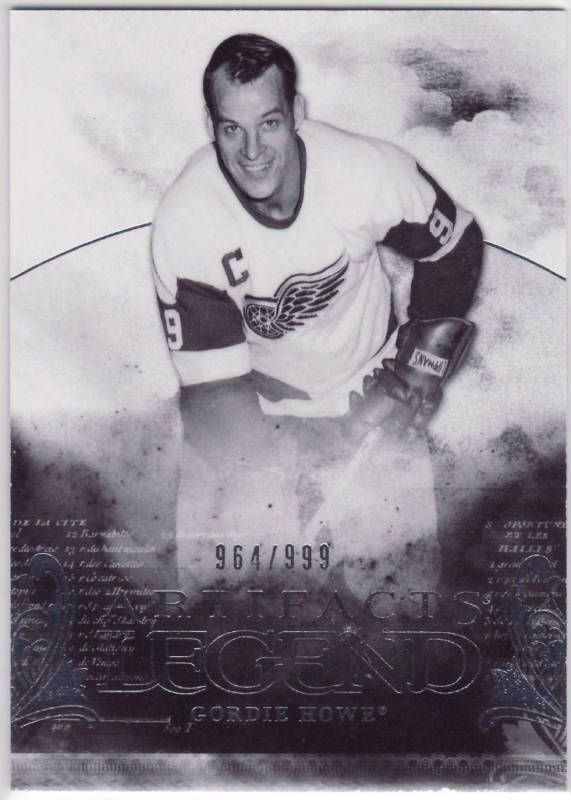 Gordie Howe 10 11 UD Artifacts Legend 999