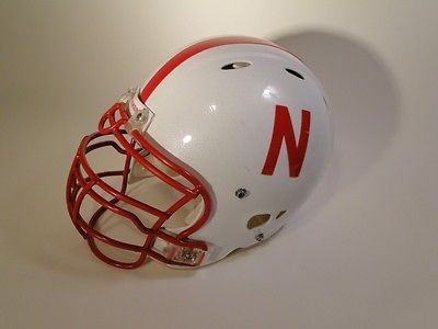 Awesome Game Used Nebraska Cornhuskers Football Helmet Good Game Wear