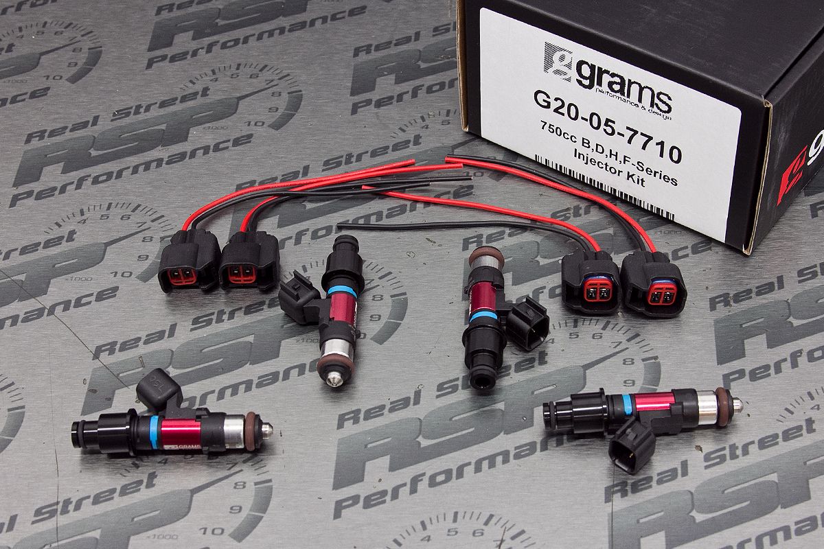 Grams 750cc Injectors Civic SI B16A2 Integra GSR B18C1 LS B18A1 B18B1