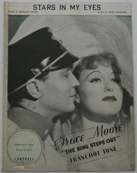 Sheet Music Stars in My Eyes Grace Moore Franchot Tone