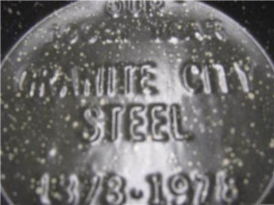 RARE Gray White Advertising Granite Skillet