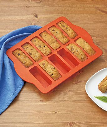 Silicone Cake Granola Bar Long Cookie Muffin Pan Baking