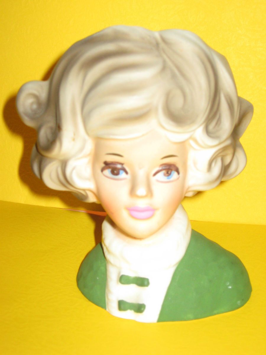 Vintage Lady Head Royal Crown Handpainted 3410