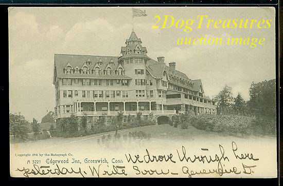 Greenwich Ct Edgewood Inn 1905 UDB RARE Sound Beach PM Connecticut