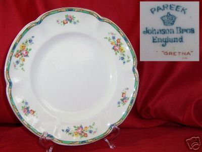 Vintage Johnson Bros Dinner 10 Plate Gretna