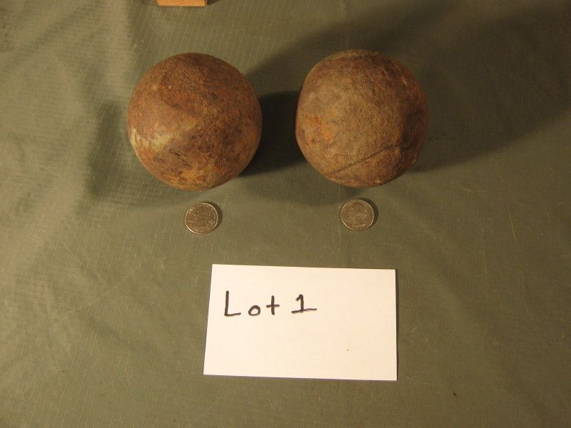 Civil War Cannon Balls from The Battle of Hartville MO