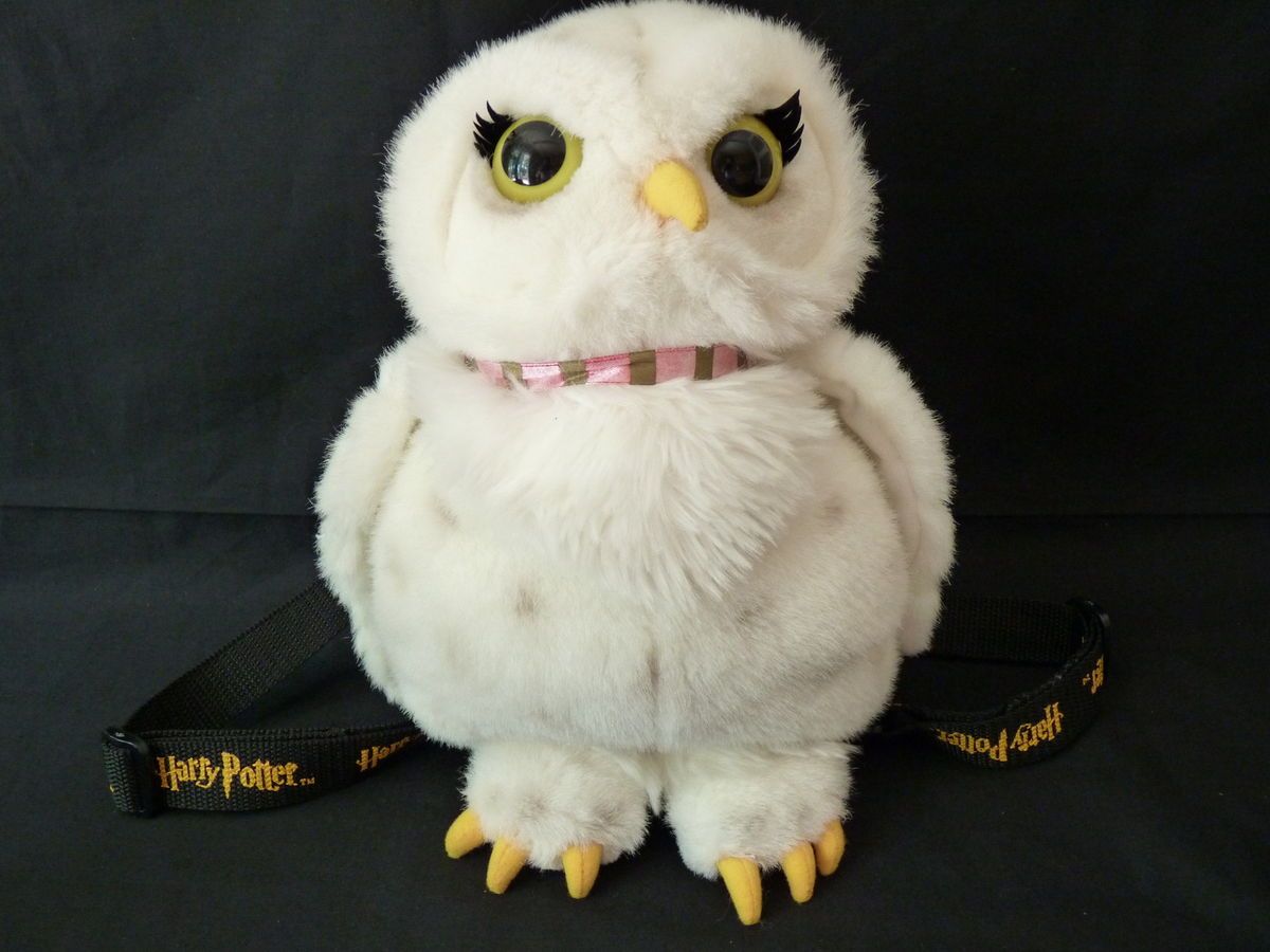 Hedwig Harry Potter White Owl Plush Backpack Toy RARE Model See Photos