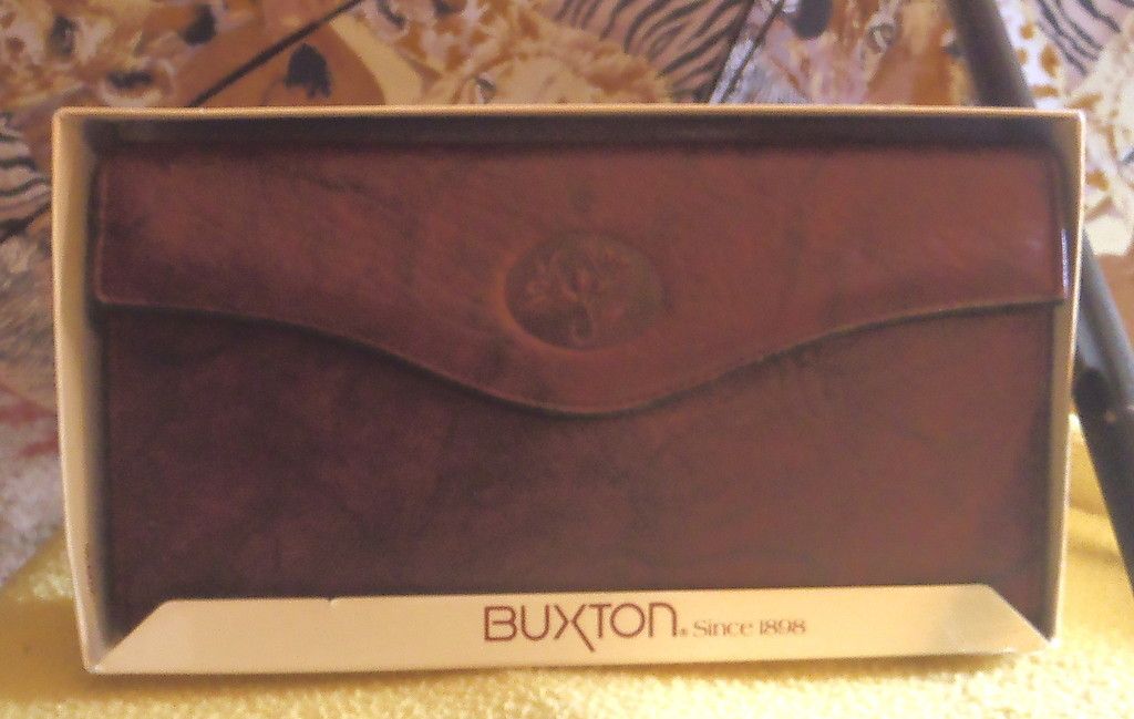 New Buxton Ladies Checkbook Wallet Leather