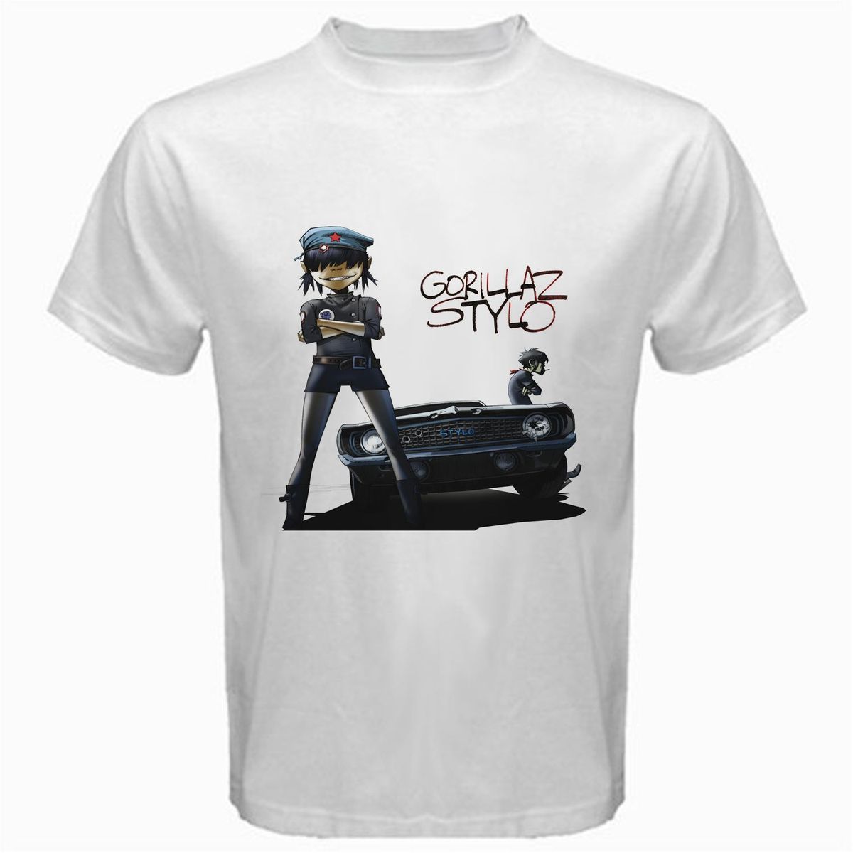 New Gorillaz White Tee T Shirt Size s M L XL