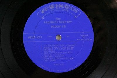 33 LP Record Prophets Quartet Packin Up Gospel Hits