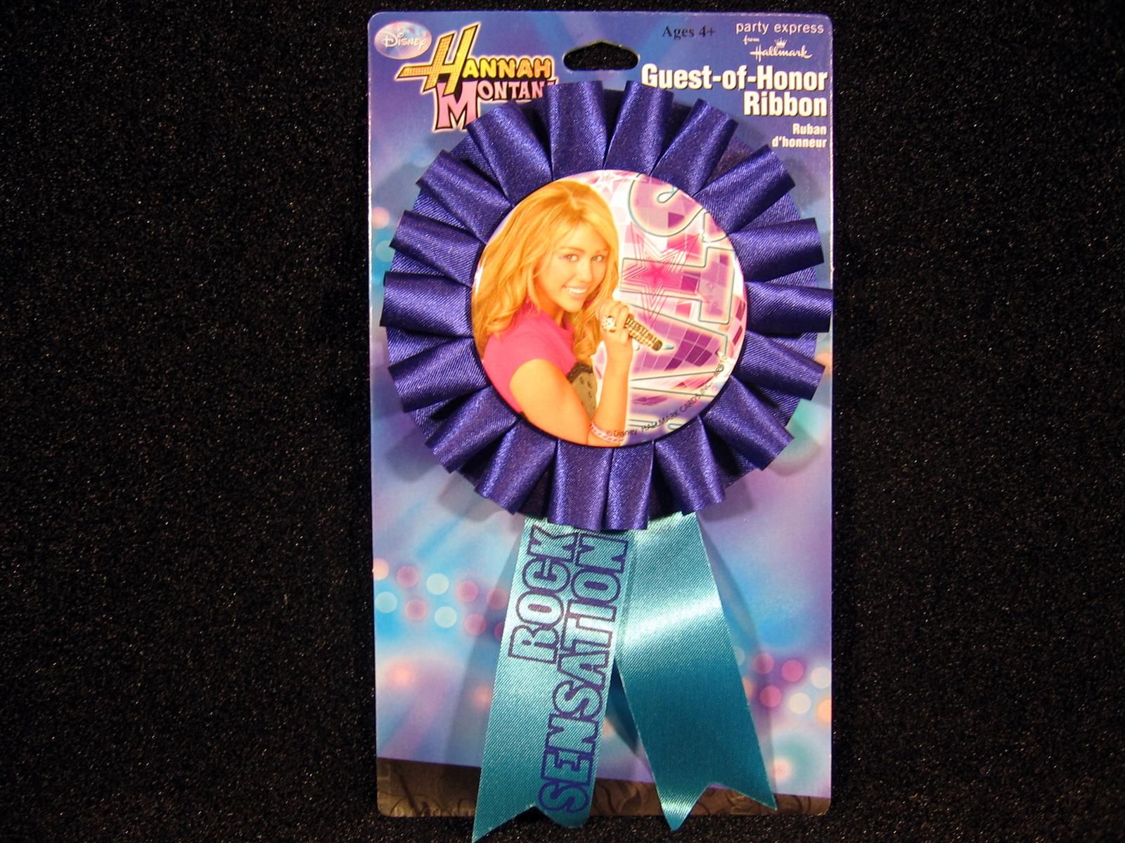 Hannah Montana Guest of Honor Ribbon Badge Birthday Party Supplies