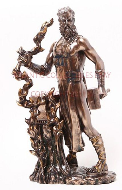 Greek Roman Blacksmith Technology God Hephaestus Vulcan Statue