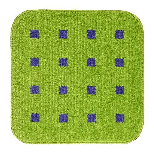   Bathmat Rug Bathroom Bath Green Blue Square Modern Mat Latex Backing