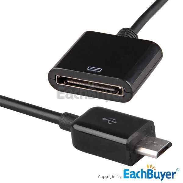 Micro USB 30 Pin Hembra A 5 Pin Macho Adaptador Para iPhone iPad