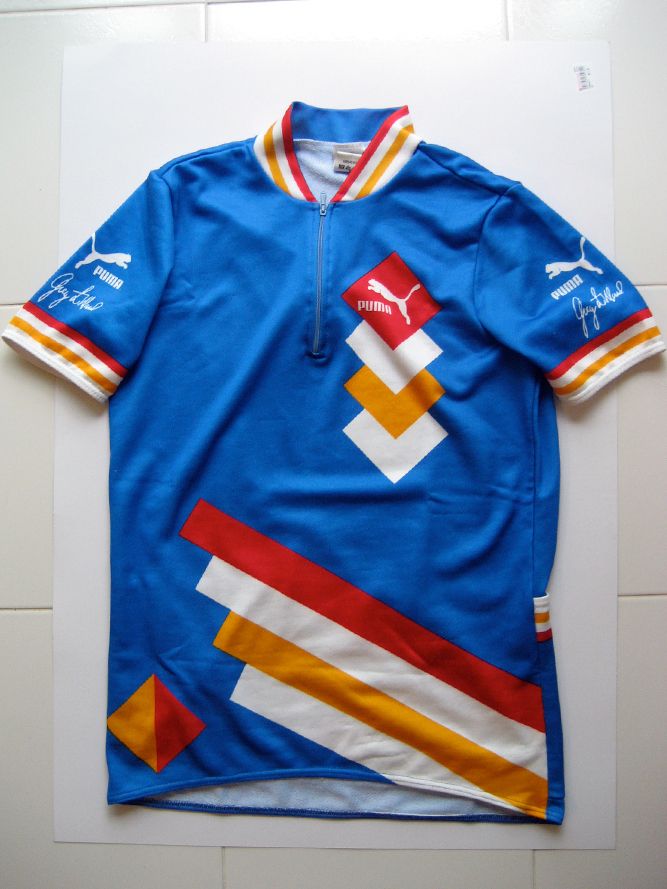 Vintage 80s Greg Lemond Puma Cyling Jersey